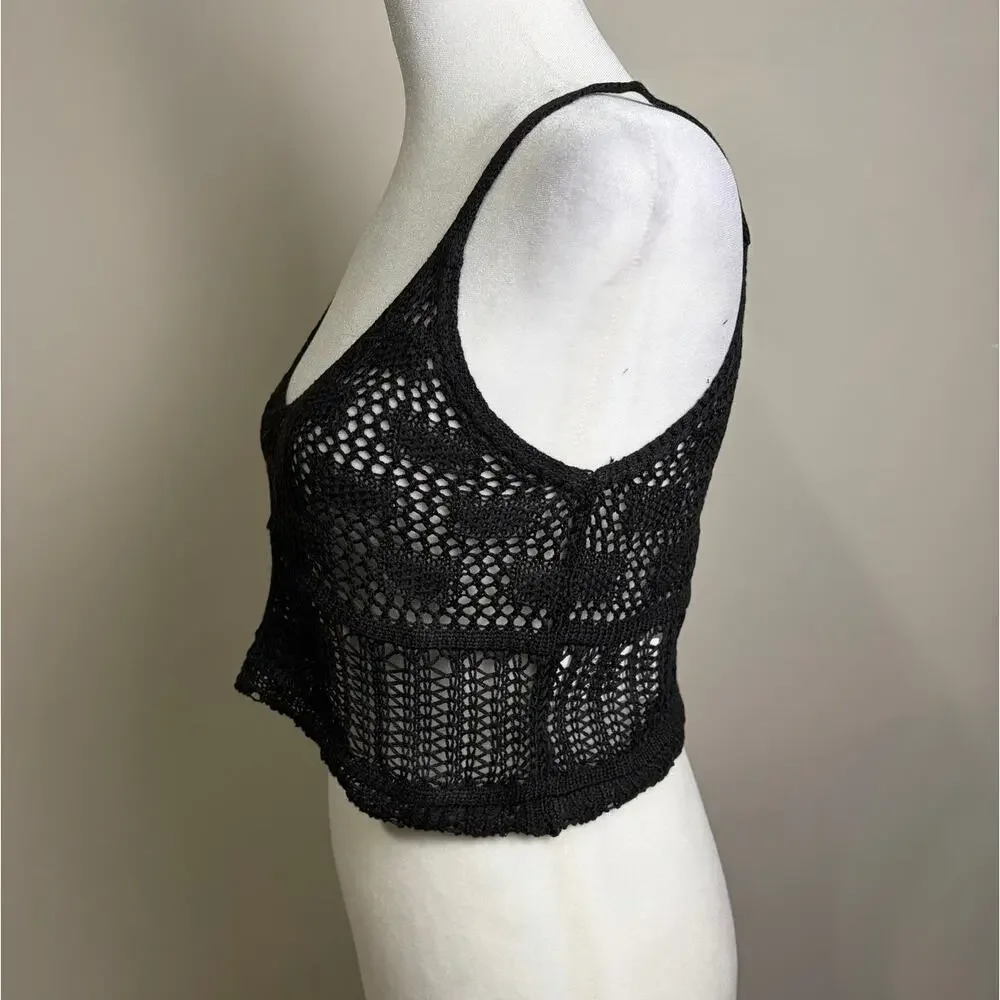 Crochet Crop Tank Top - Size S - Picture 4 of 4